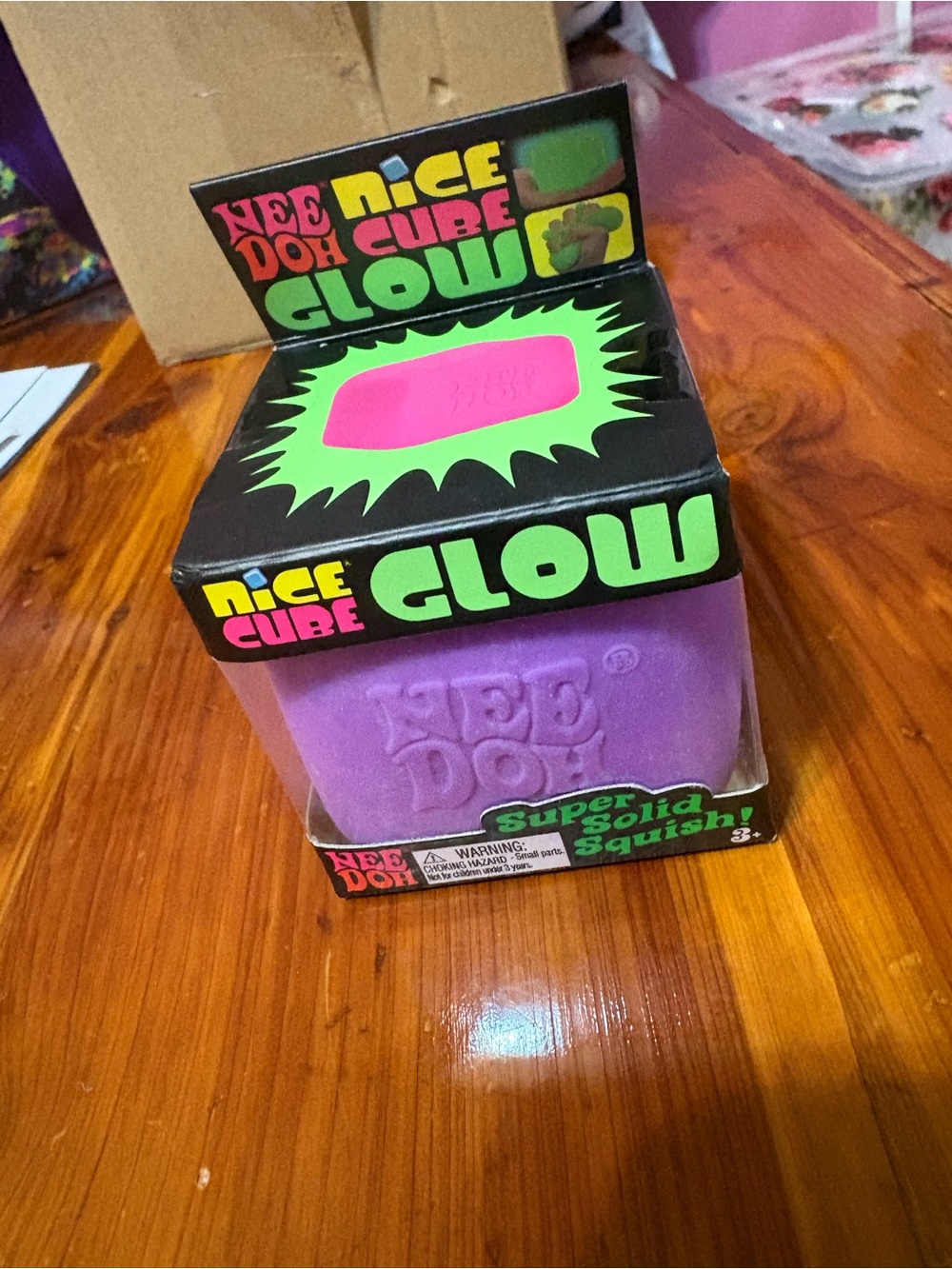 Needoh Nice Cube Glow Purple